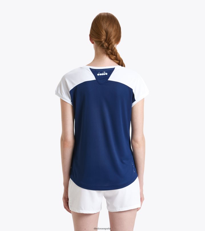 yo corte de camiseta 8T8H4Z716 marina saltire mujer Diadora vestir