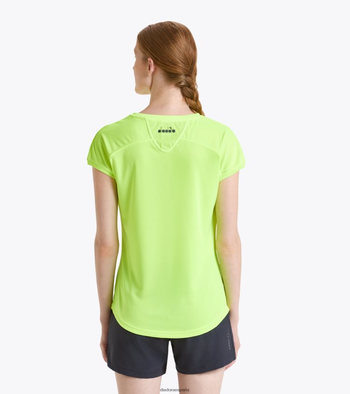 yo equipo de camiseta 8T8H4Z741 amarillo fluo dd mujer Diadora vestir
