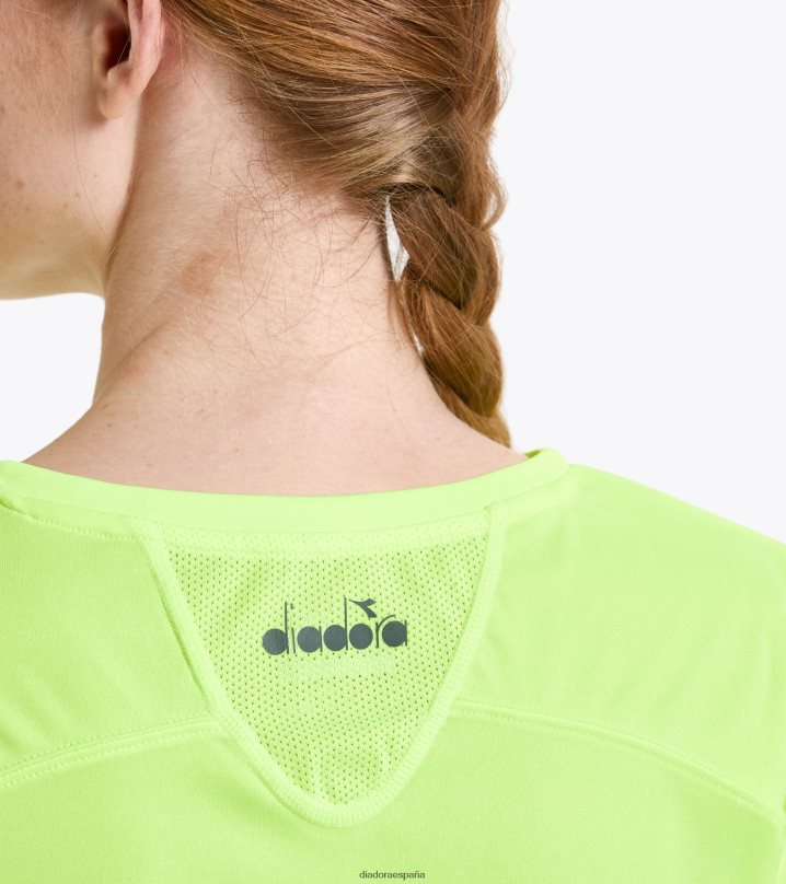 yo equipo de camiseta 8T8H4Z741 amarillo fluo dd mujer Diadora vestir
