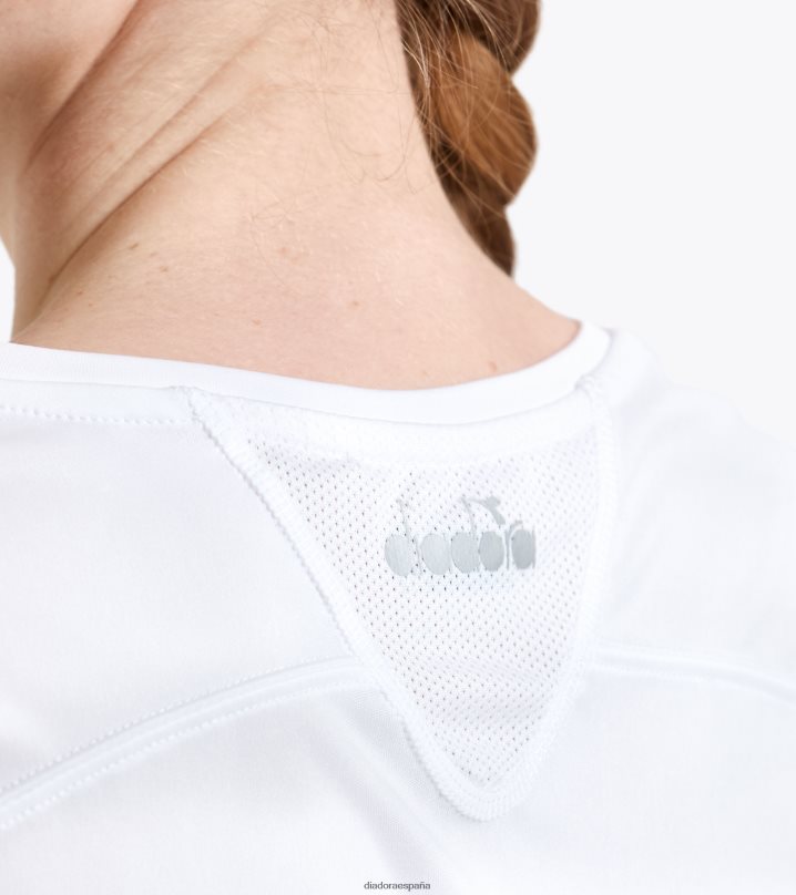 yo equipo de camiseta 8T8H4Z742 blanco óptico mujer Diadora vestir