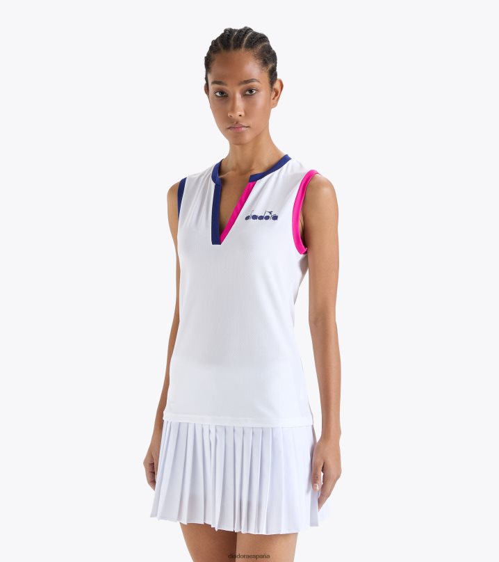 yo icono de tanque 8T8H4Z646 blanco óptico mujer Diadora vestir