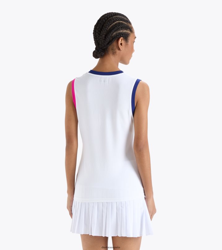 yo icono de tanque 8T8H4Z646 blanco óptico mujer Diadora vestir