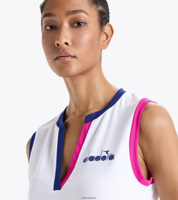 yo icono de tanque 8T8H4Z646 blanco óptico mujer Diadora vestir