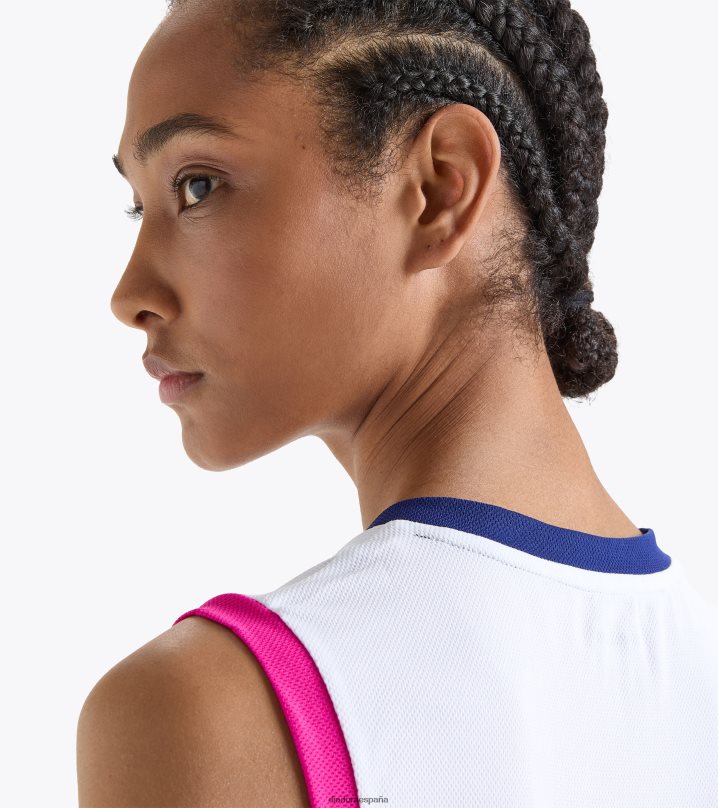 yo icono de tanque 8T8H4Z646 blanco óptico mujer Diadora vestir