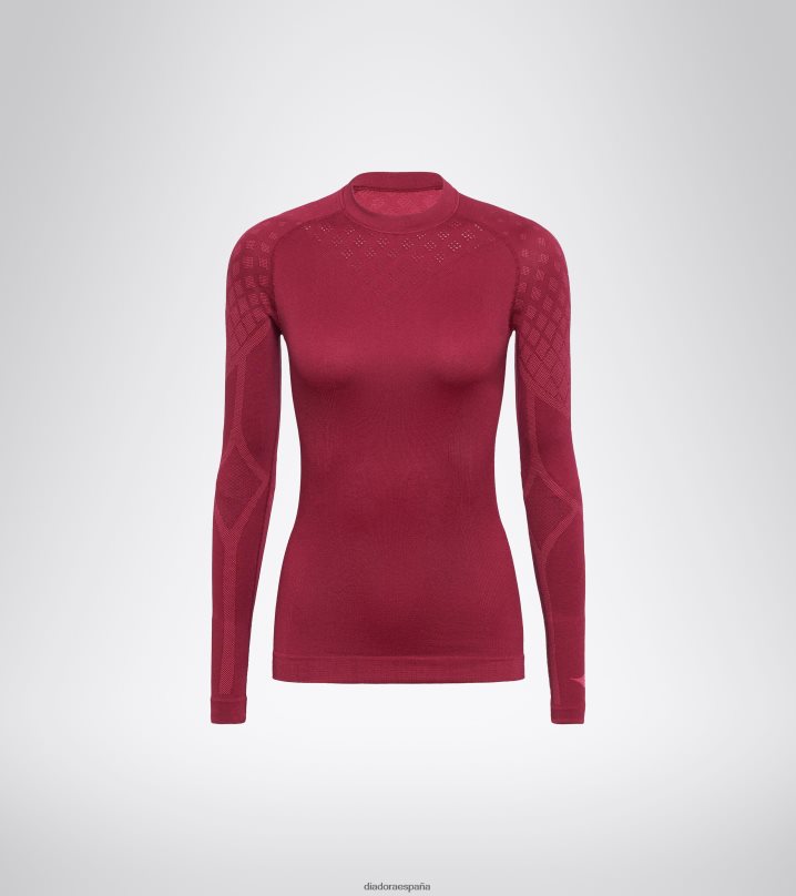 yo ls acto de camiseta 8T8H4Z681 rubina violeta mujer Diadora vestir