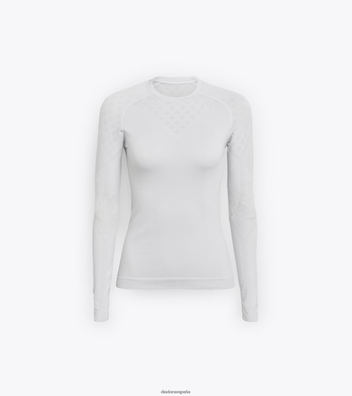 yo ls acto de camiseta 8T8H4Z682 blanco óptico mujer Diadora vestir