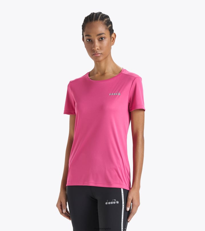yo ss camiseta correr 8T8H4Z728 milenrama rosa mujer Diadora vestir