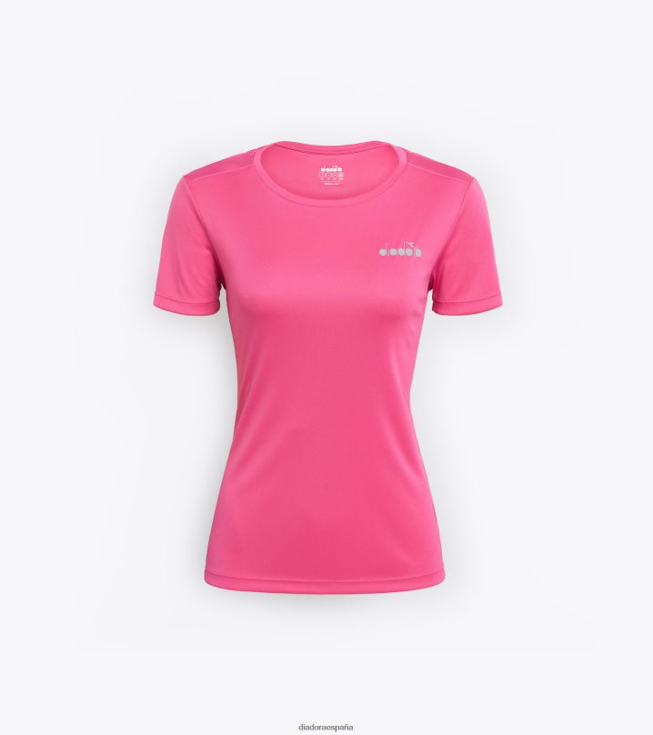yo ss camiseta correr 8T8H4Z728 milenrama rosa mujer Diadora vestir