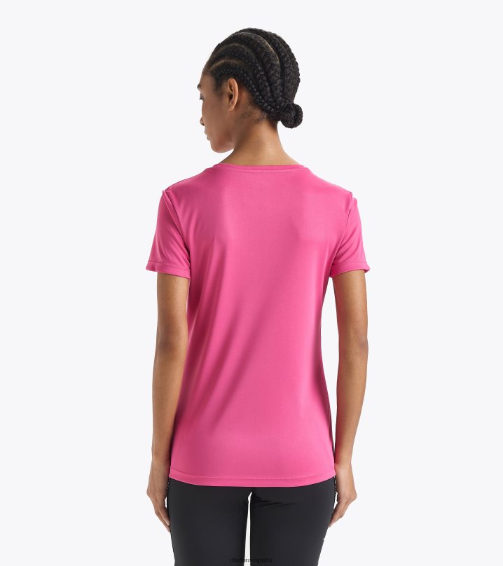 yo ss camiseta correr 8T8H4Z728 milenrama rosa mujer Diadora vestir