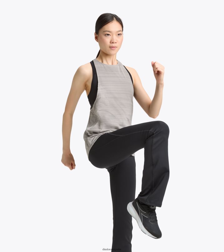 yo tanque doble ser un pie 8T8H4Z616 plata metalizada mujer Diadora vestir