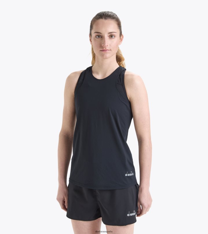 yo tanque superligero ser uno 8T8H4Z667 negro mujer Diadora vestir
