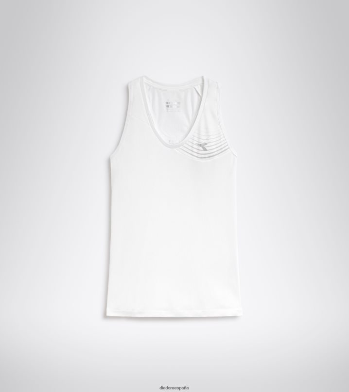 yo tribunal de tanques 8T8H4Z721 blanco óptico mujer Diadora vestir