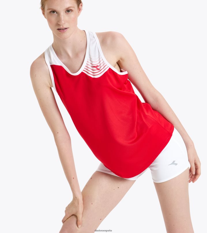 yo tribunal de tanques 8T8H4Z722 tomate rojo mujer Diadora vestir