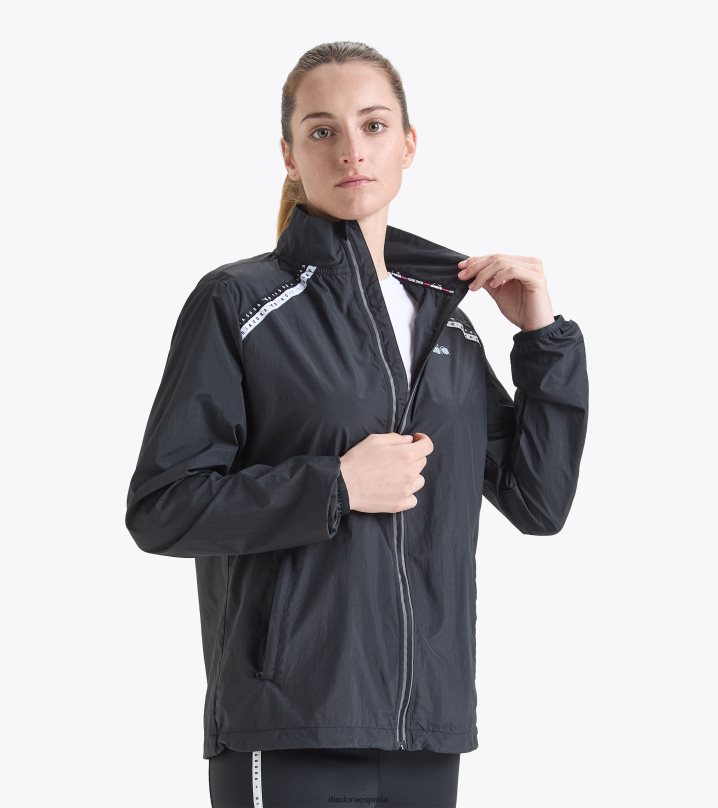 yo cortavientos empacable 8T8H4Z601 negro mujer Diadora vestir