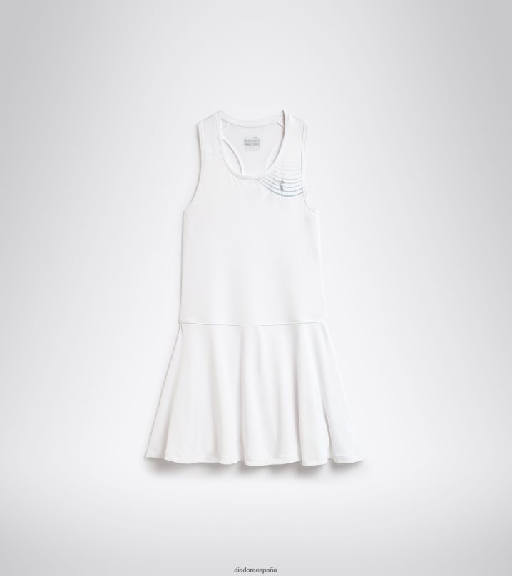yo vestido de corte 8T8H4Z633 blanco óptico mujer Diadora vestir