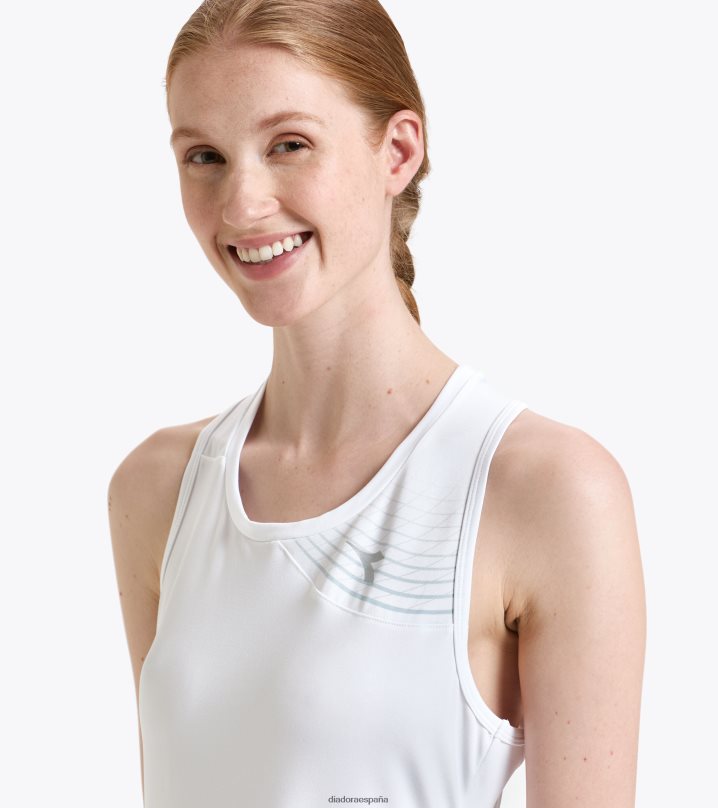 yo vestido de corte 8T8H4Z633 blanco óptico mujer Diadora vestir