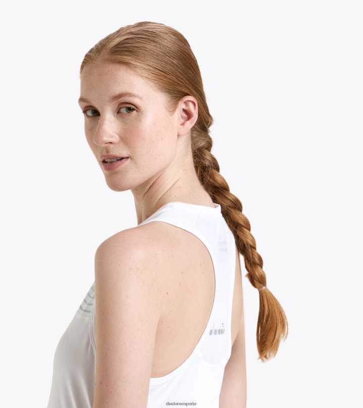 yo vestido de corte 8T8H4Z633 blanco óptico mujer Diadora vestir