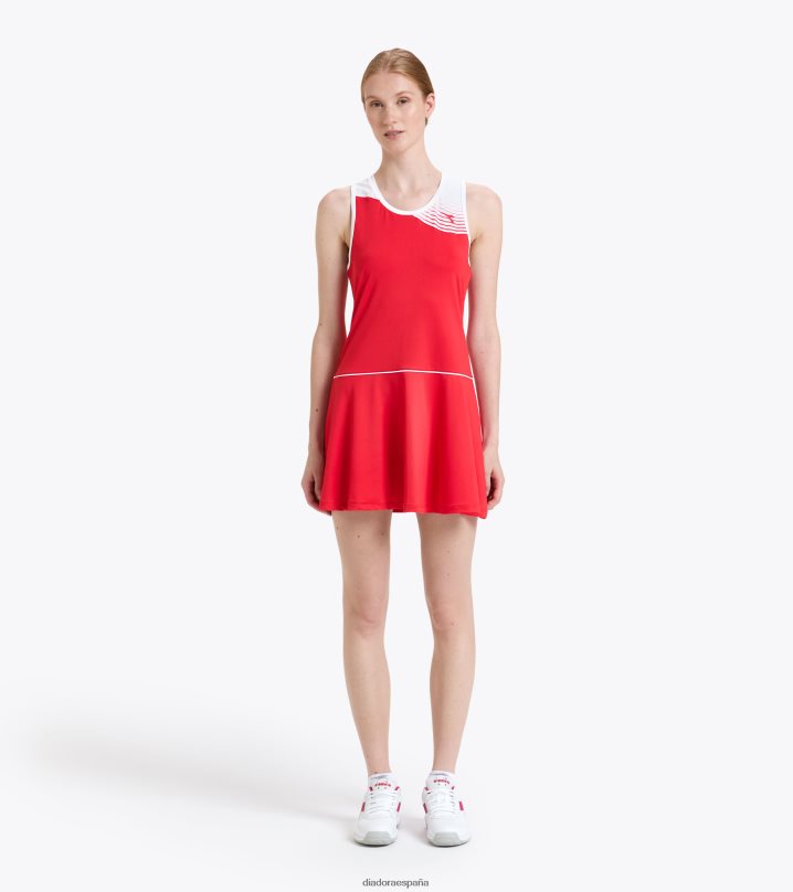 yo vestido de corte 8T8H4Z634 tomate rojo mujer Diadora vestir