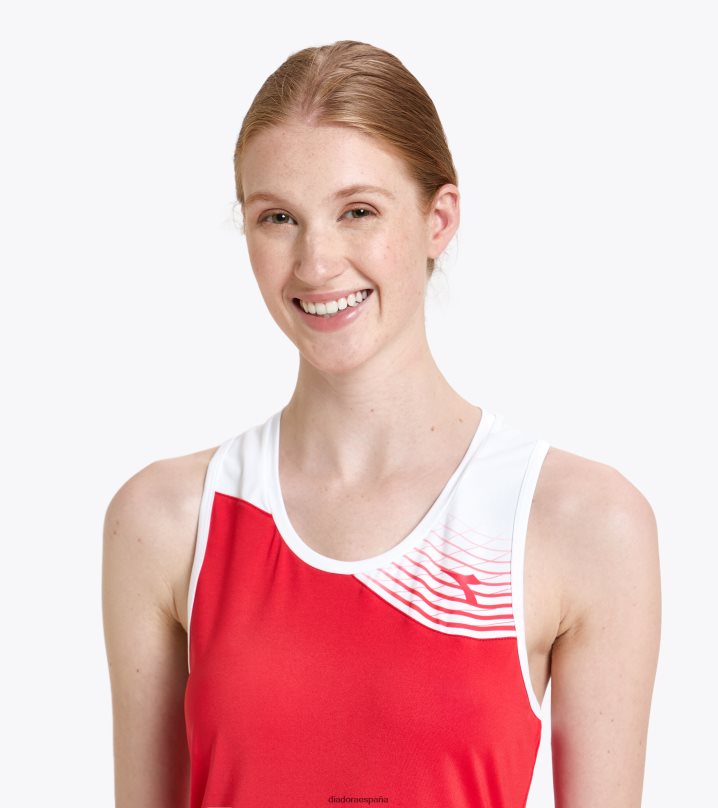 yo vestido de corte 8T8H4Z634 tomate rojo mujer Diadora vestir