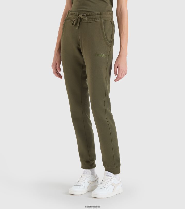 yo pantalón jogger mii 8T8H4Z608 militar verde mujer Diadora vestir