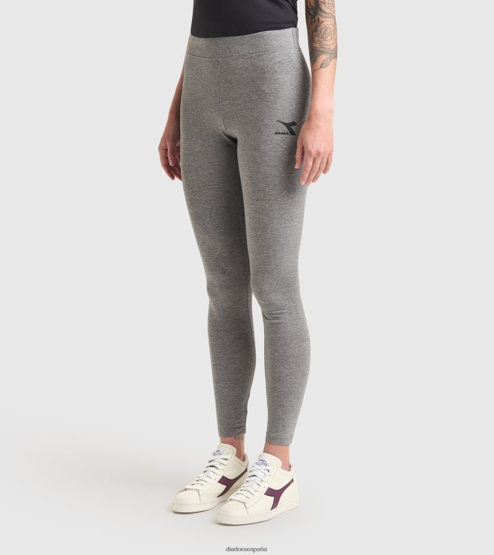 núcleo de l.leggings 8T8H4Z675 mezcla gris oscuro (c6096) mujer Diadora vestir