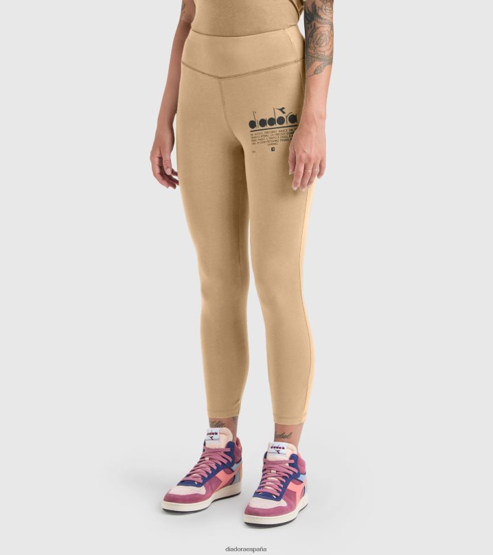 yo manifiesto de polainas 8T8H4Z638 bronceado beige mujer Diadora vestir