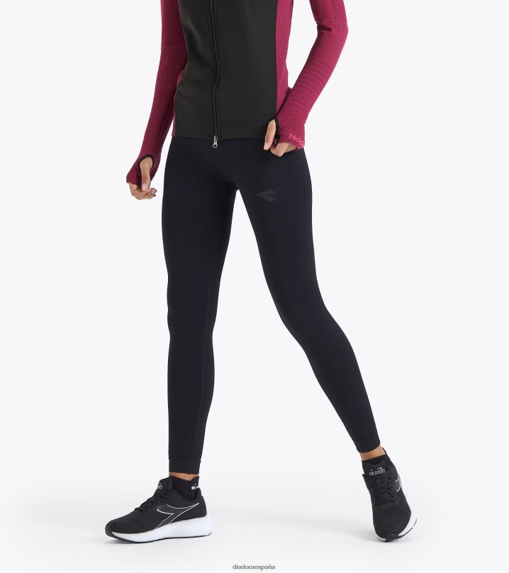 yo pantalones de poder ocultos 8T8H4Z598 negro mujer Diadora vestir