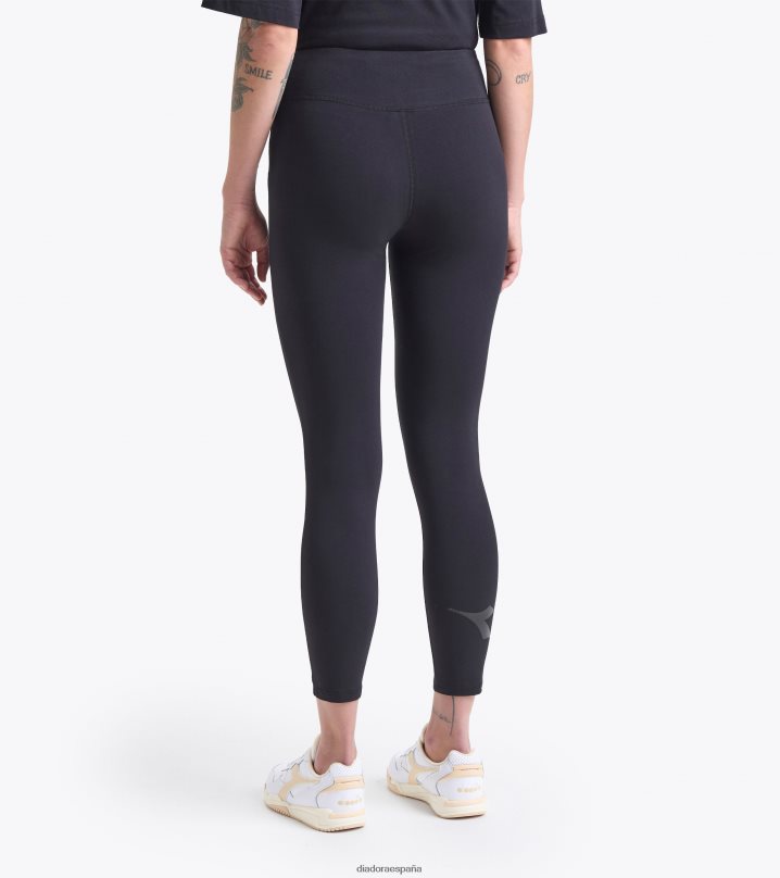 yo polainas logotipo de spw 8T8H4Z687 negro mujer Diadora vestir