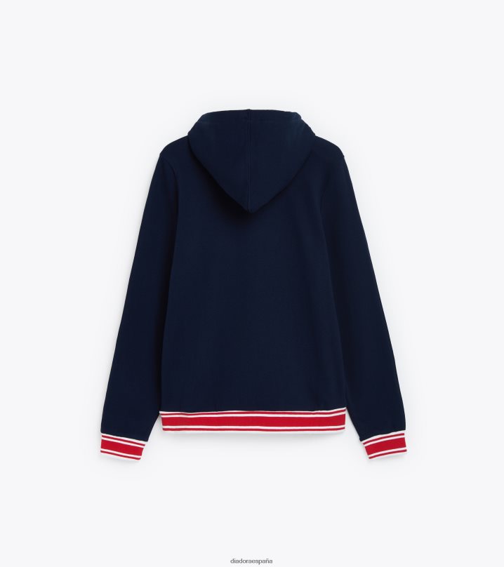 sudadera con capucha l.tweener 8T8H4Z614 azul marino clásico mujer Diadora vestir