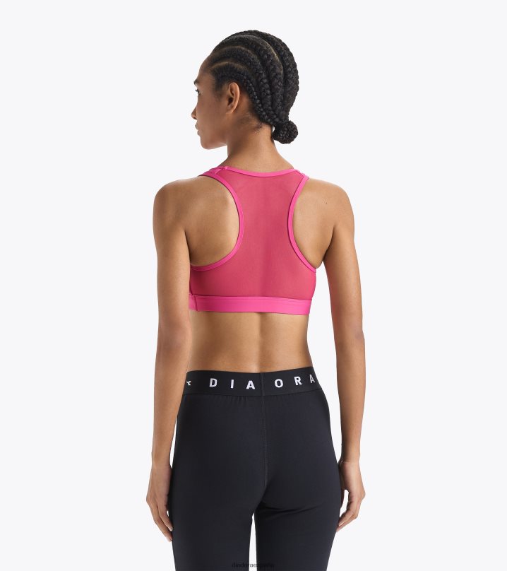 yo sujetador medio 8T8H4Z677 milenrama rosa mujer Diadora vestir