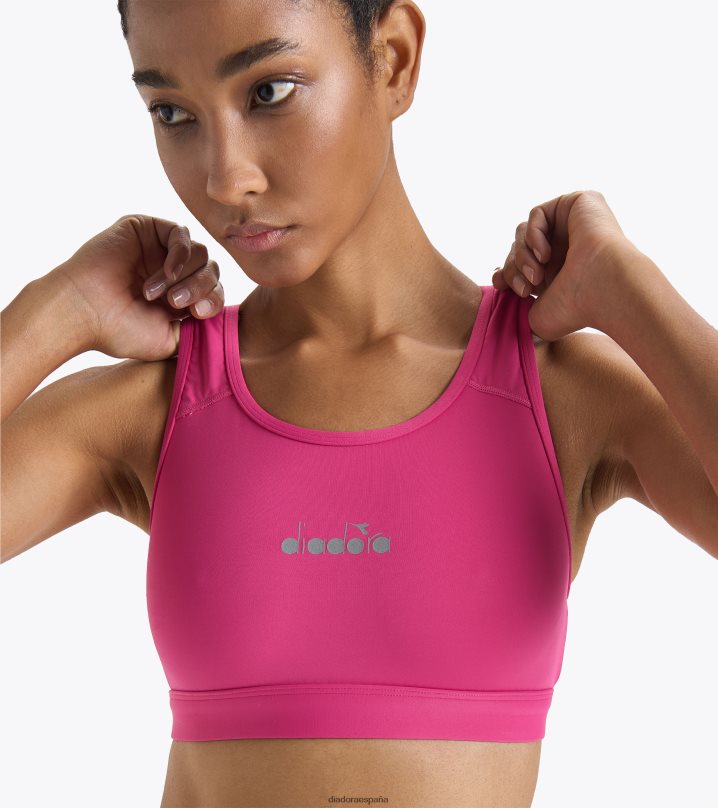 yo sujetador medio 8T8H4Z677 milenrama rosa mujer Diadora vestir