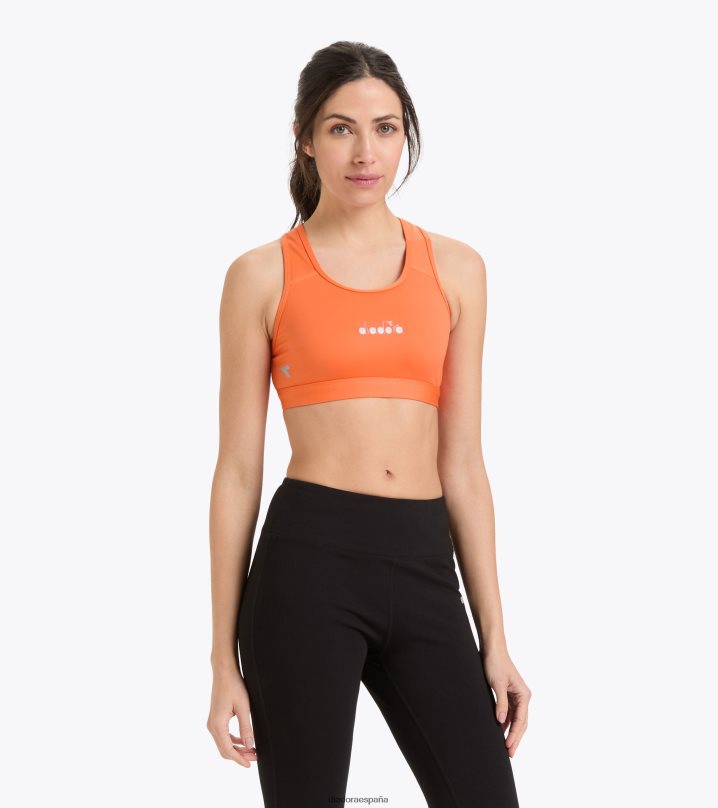yo sujetador medio 8T8H4Z678 naranja bermellón mujer Diadora vestir