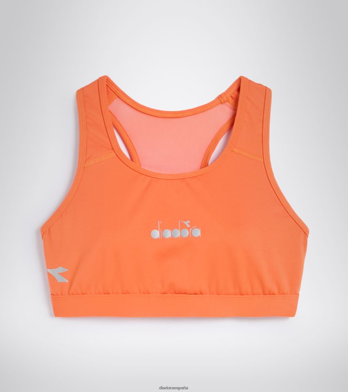 yo sujetador medio 8T8H4Z678 naranja bermellón mujer Diadora vestir