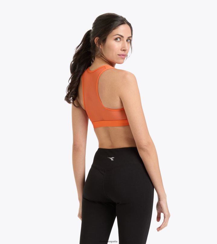 yo sujetador medio 8T8H4Z678 naranja bermellón mujer Diadora vestir