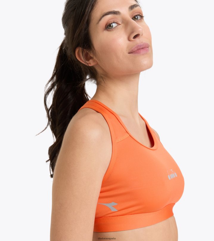 yo sujetador medio 8T8H4Z678 naranja bermellón mujer Diadora vestir