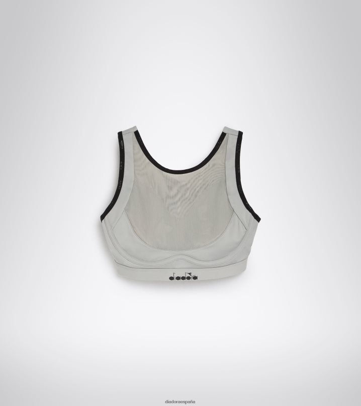 yo sujetador medio alto 8T8H4Z632 plata metalizada mujer Diadora vestir