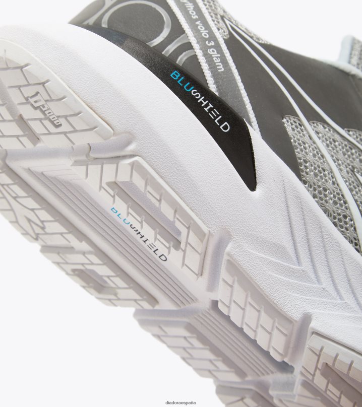 Mitos blushield volo 3 glam w 8T8H4Z556 plata dd/blanco mujer Diadora zapatos
