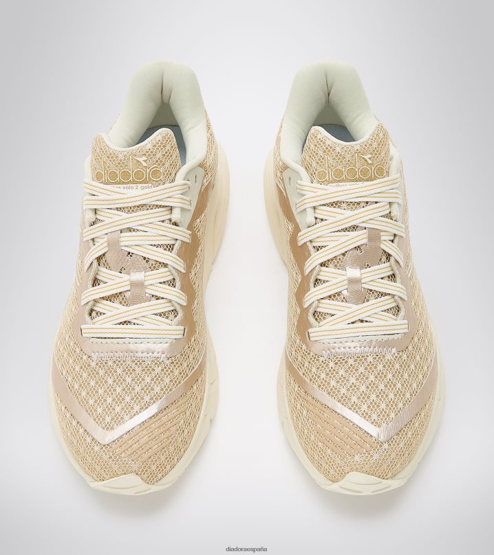 mitos blushield volo 2 oro w 8T8H4Z552 dorado brillante/blanco susurro mujer Diadora zapatos