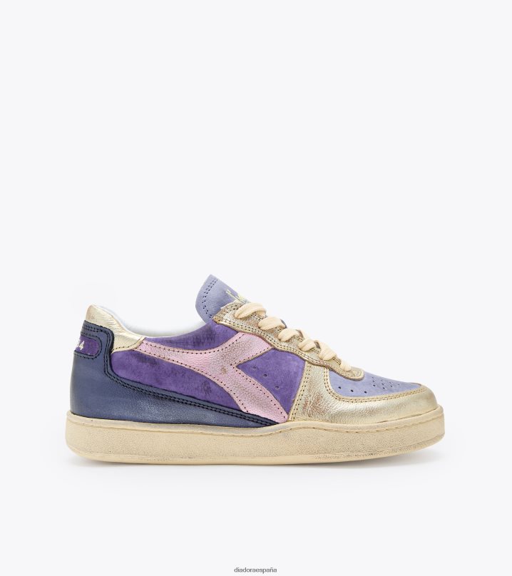 mi basket low metal pigskin usado wn 8T8H4Z539 violeta crepuscular mujer Diadora zapatos