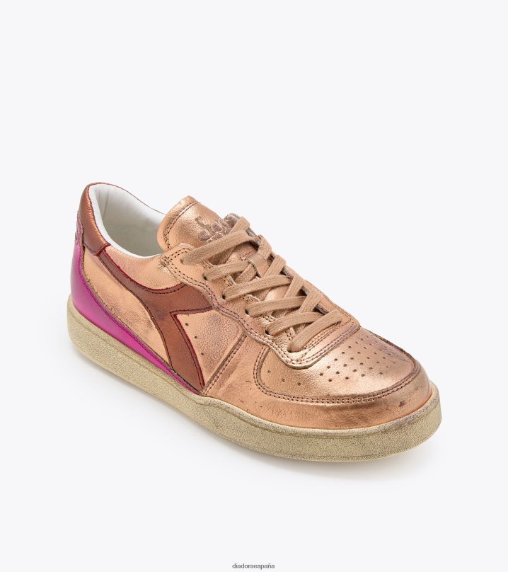 mi basket low metalico usado wn 8T8H4Z540 tostada mujer Diadora zapatos