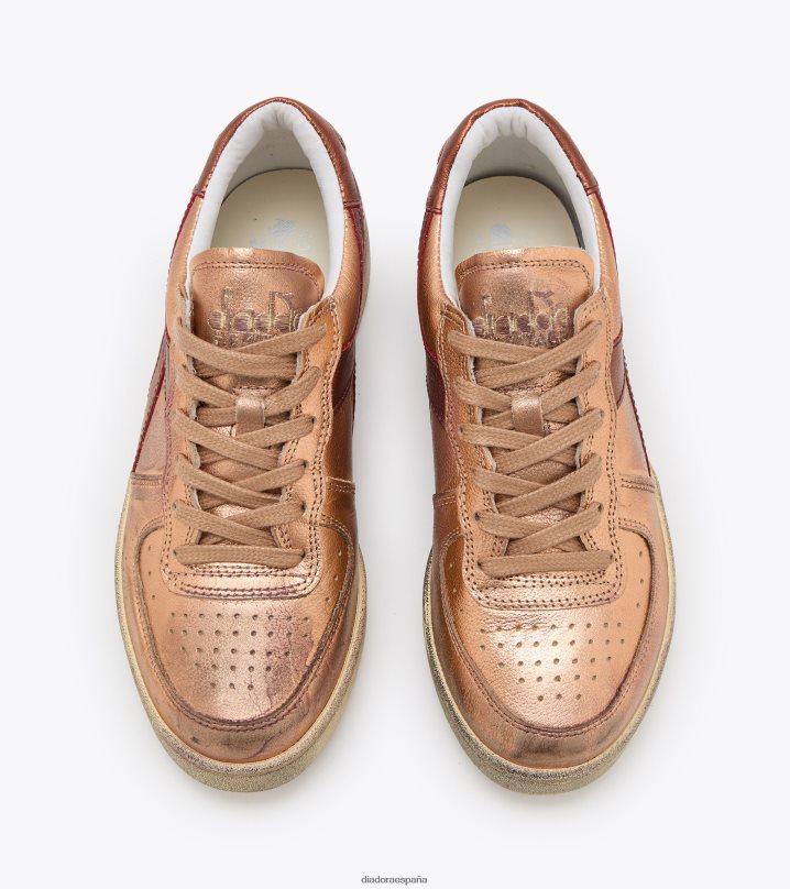 mi basket low metalico usado wn 8T8H4Z540 tostada mujer Diadora zapatos