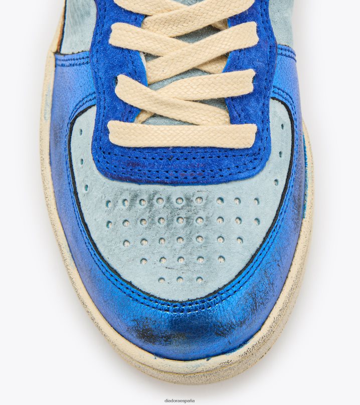 mi cesta metal piel de cerdo usado wn 8T8H4Z537 azul claro de las estrellas mujer Diadora zapatos