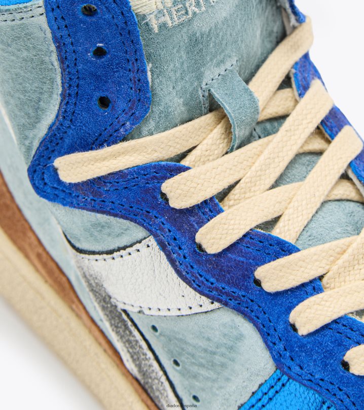 mi cesta metal piel de cerdo usado wn 8T8H4Z537 azul claro de las estrellas mujer Diadora zapatos