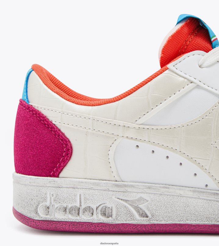 canasta magica baja croco wn 8T8H4Z591 blanco/botón de soltero/daiquiri mujer Diadora zapatos
