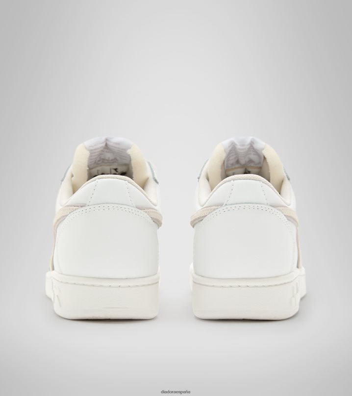 canasta magica baja cuero wn 8T8H4Z597 mármol blanco/lila mujer Diadora zapatos