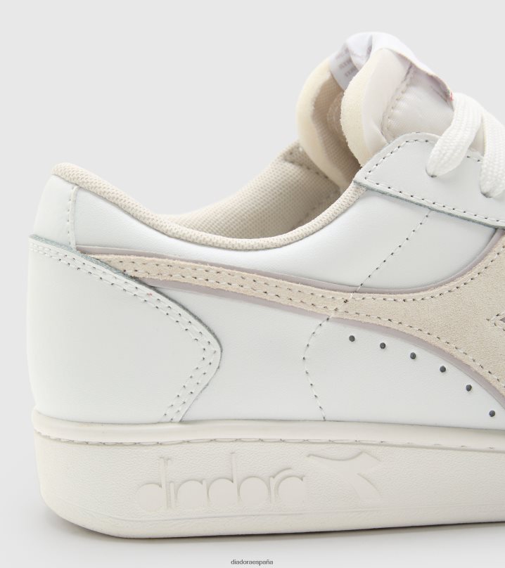 canasta magica baja cuero wn 8T8H4Z597 mármol blanco/lila mujer Diadora zapatos