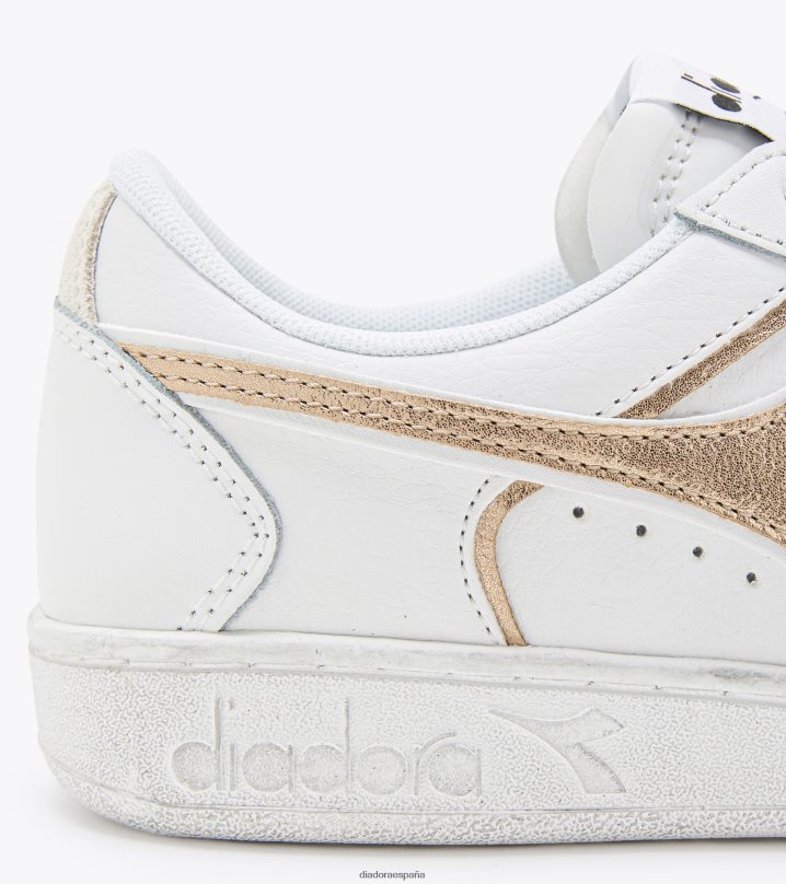 canasta magica baja metal wn 8T8H4Z587 blanco/almendra escarchada mujer Diadora zapatos