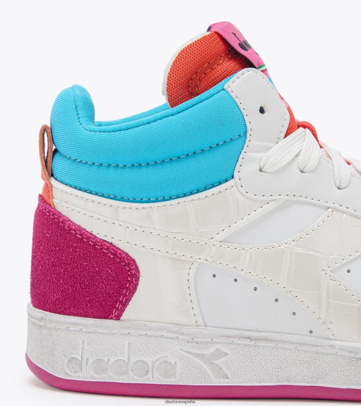 canasta magica demi croco wn 8T8H4Z567 blanco/botón de soltero/daiquiri mujer Diadora zapatos