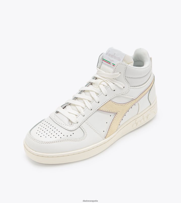 canasta magica demi cuero wn 8T8H4Z569 mármol blanco/lila mujer Diadora zapatos
