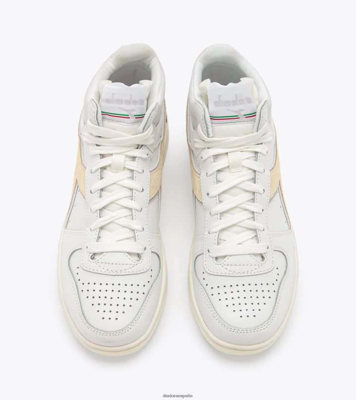 canasta magica demi cuero wn 8T8H4Z569 mármol blanco/lila mujer Diadora zapatos